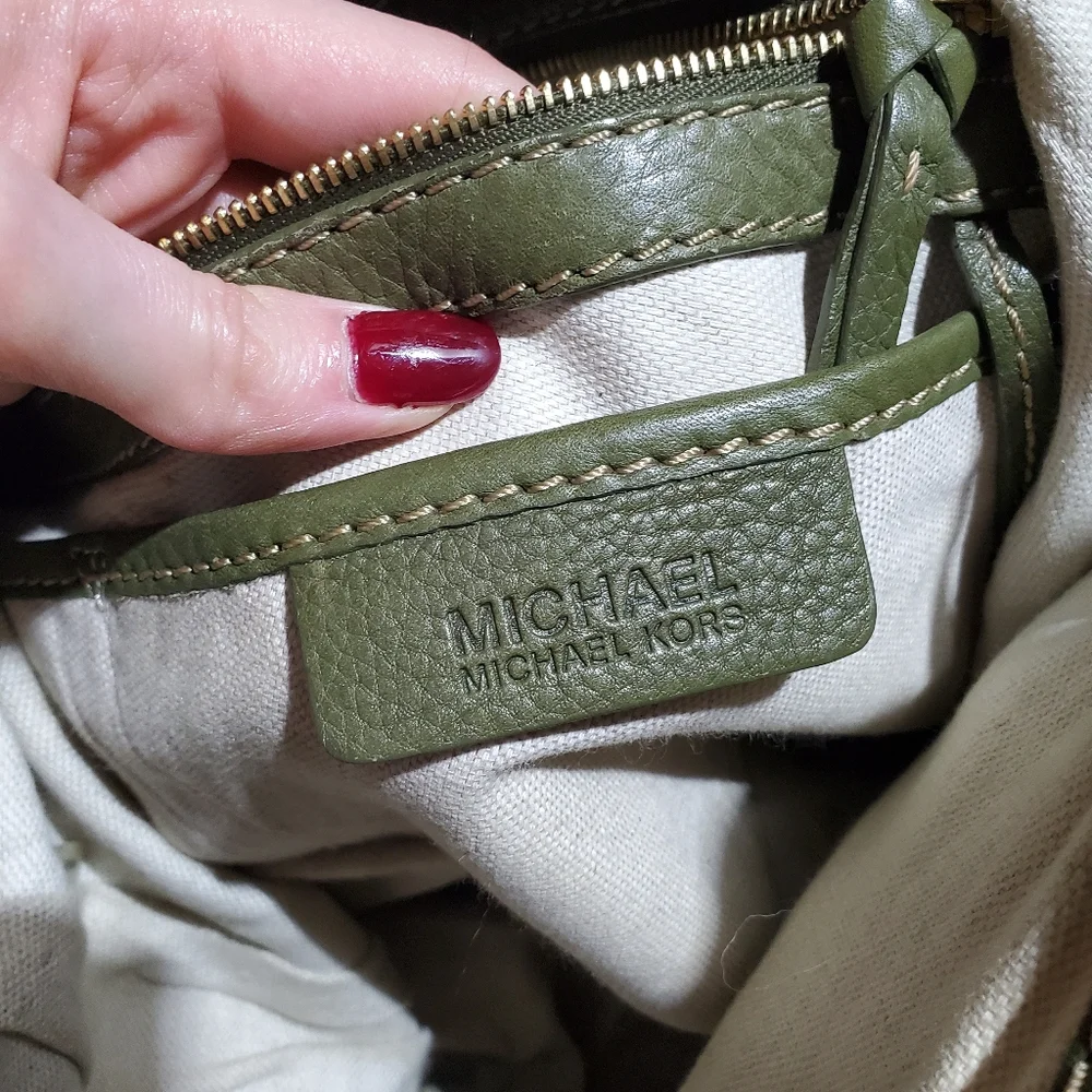 Michael Kors Green Leather Tote